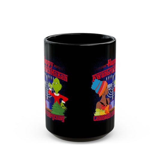KwanGrinchMaKah 11oz Black Mug