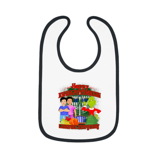 Grinch Family Christmas Baby Bib – "Happy Grinchmas" Holiday Feeding Bib