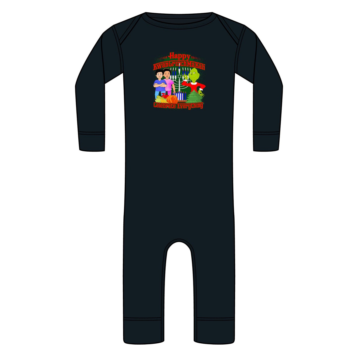 KwanGrinchMaKah Baby Bodysuit - Long Sleeve