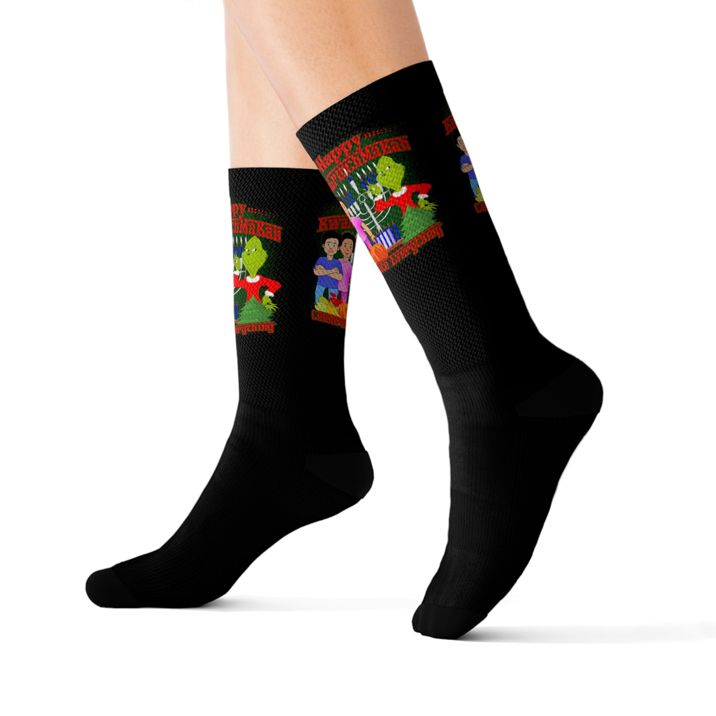 KwanGrinchMakah Sublimation Socks