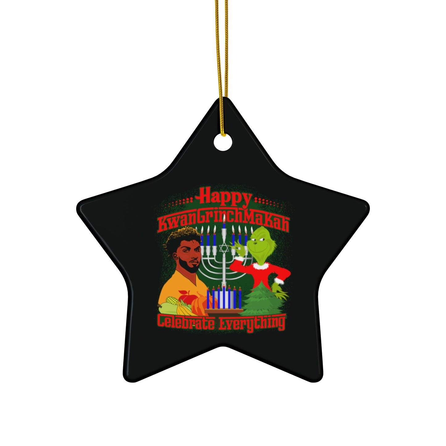 KwanGrinchMakah Ceramic Ornaments (1pc, 3pcs, 5pcs, 10pcs)