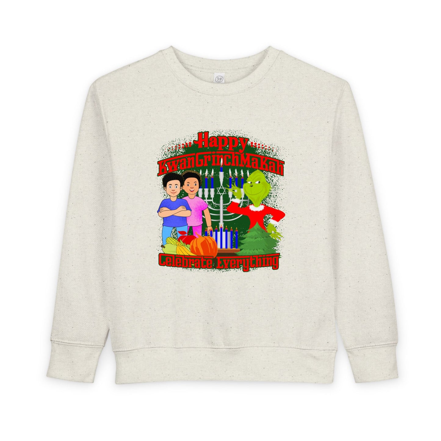 KwanGrinchMaKah Toddler Sweatshirt —  Kids Holiday Sweatshirt
