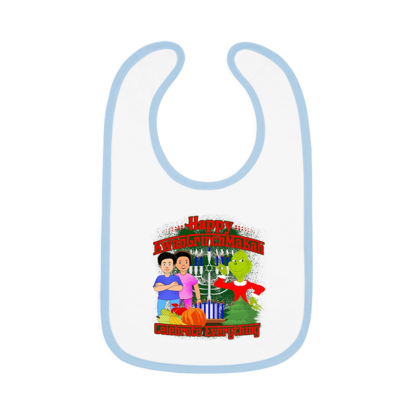 Grinch Family Christmas Baby Bib – "Happy Grinchmas" Holiday Feeding Bib