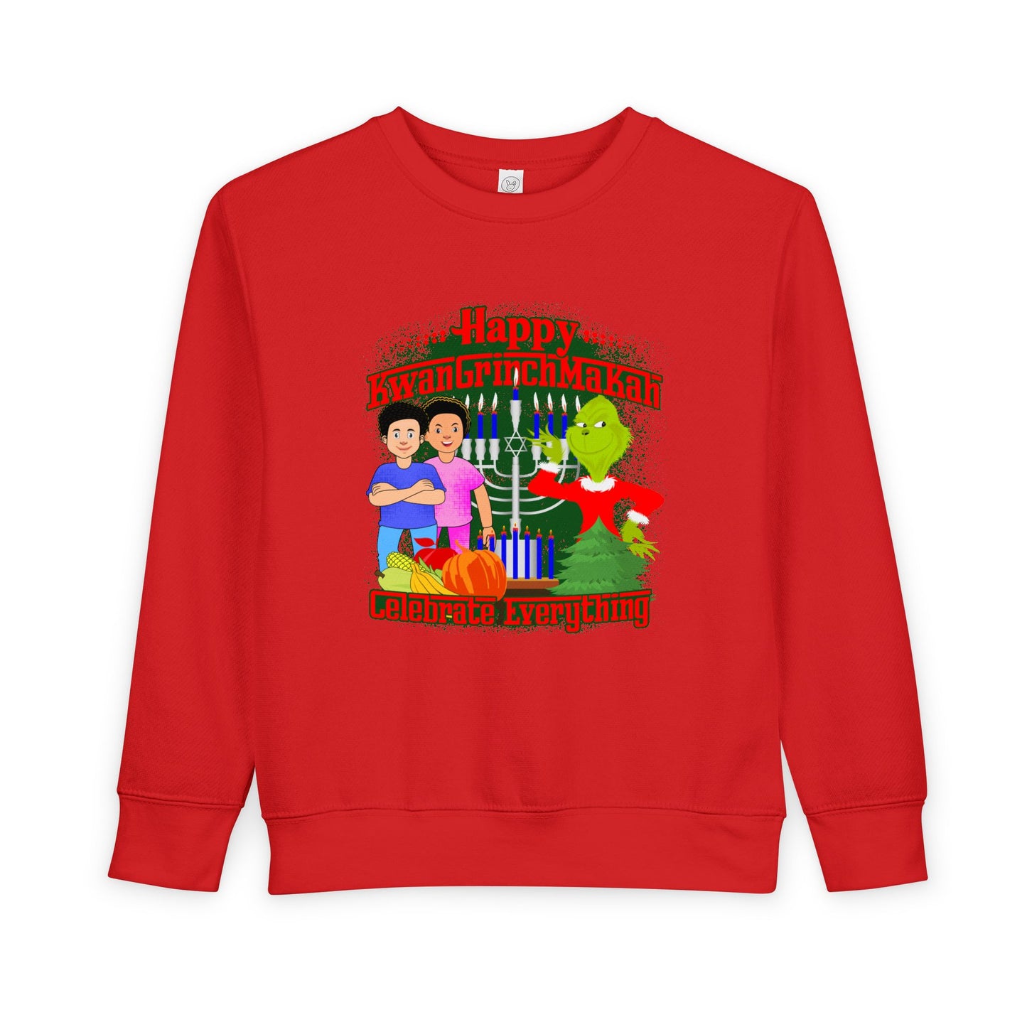 KwanGrinchMaKah Toddler Sweatshirt —  Kids Holiday Sweatshirt