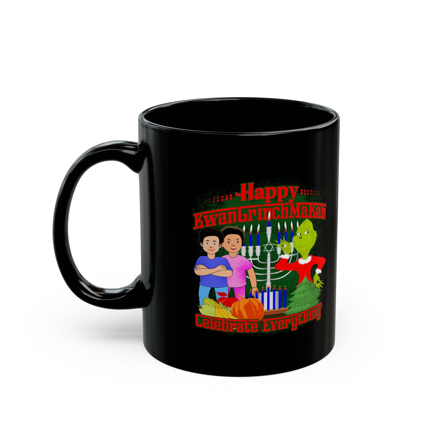 KwanGrinchMakah Black Mug