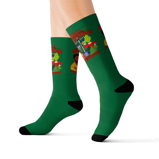 KwanGrinchMakah Sublimation Socks