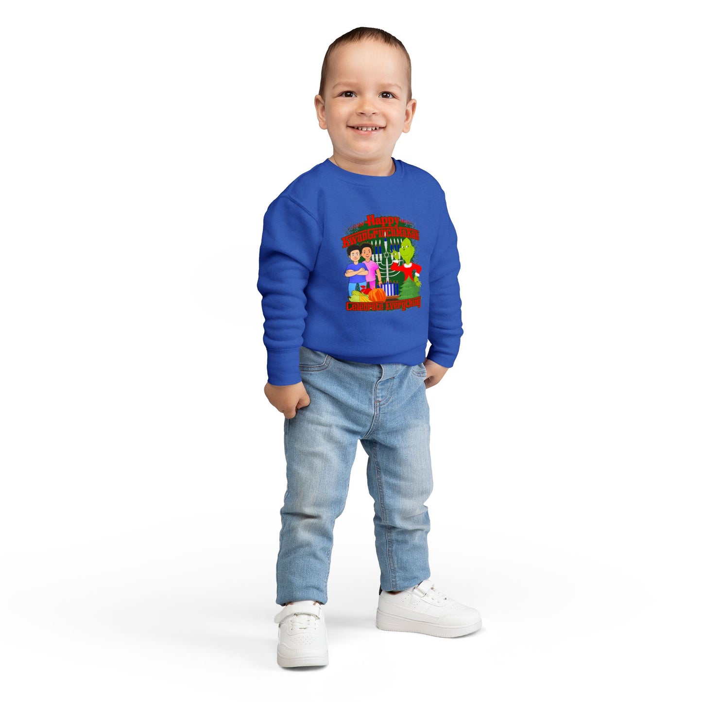 KwanGrinchMaKah Toddler Sweatshirt —  Kids Holiday Sweatshirt
