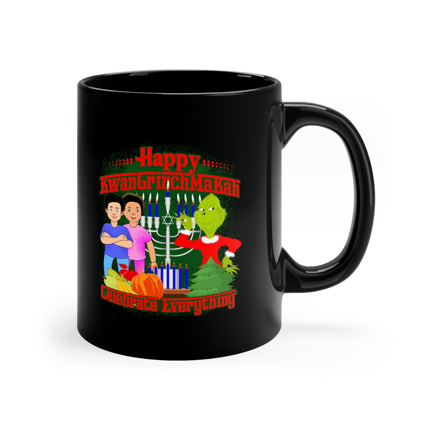 KwanGrinchMakah Black Mug