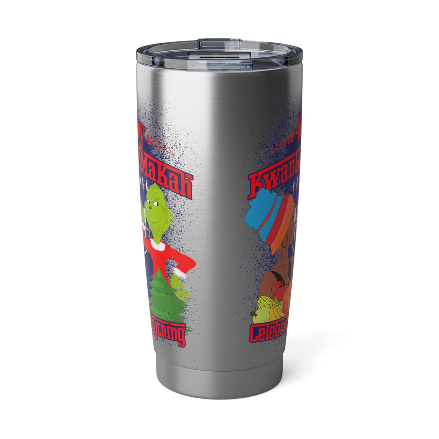 KwanGrinchMakah Celebration 20oz Tumbler - Festive 'Celebrate Everything' Holiday Travel Cup