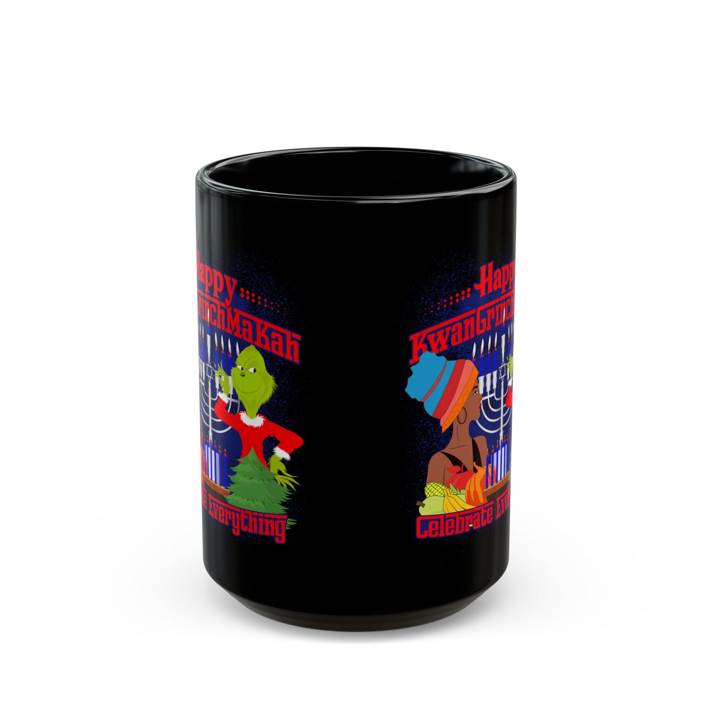 KwanGrinchMaKah 11oz Black Mug