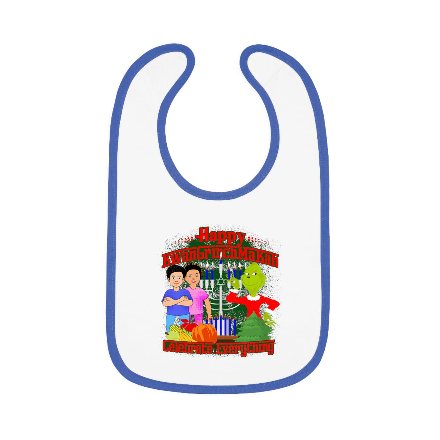 Grinch Family Christmas Baby Bib – "Happy Grinchmas" Holiday Feeding Bib