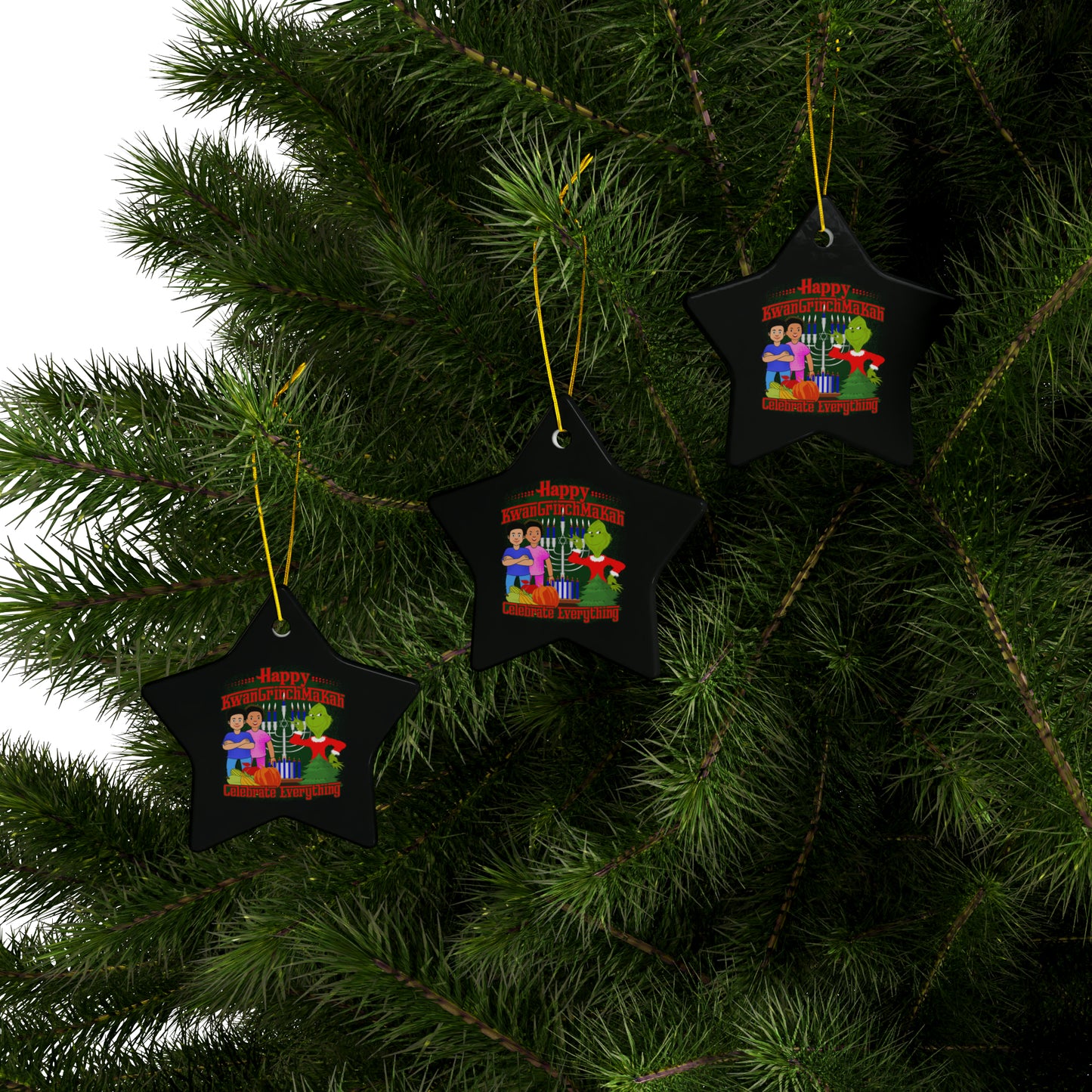 KwanGrinchMakah Ornaments (1pc, 3pcs, 5pcs, 10pcs)