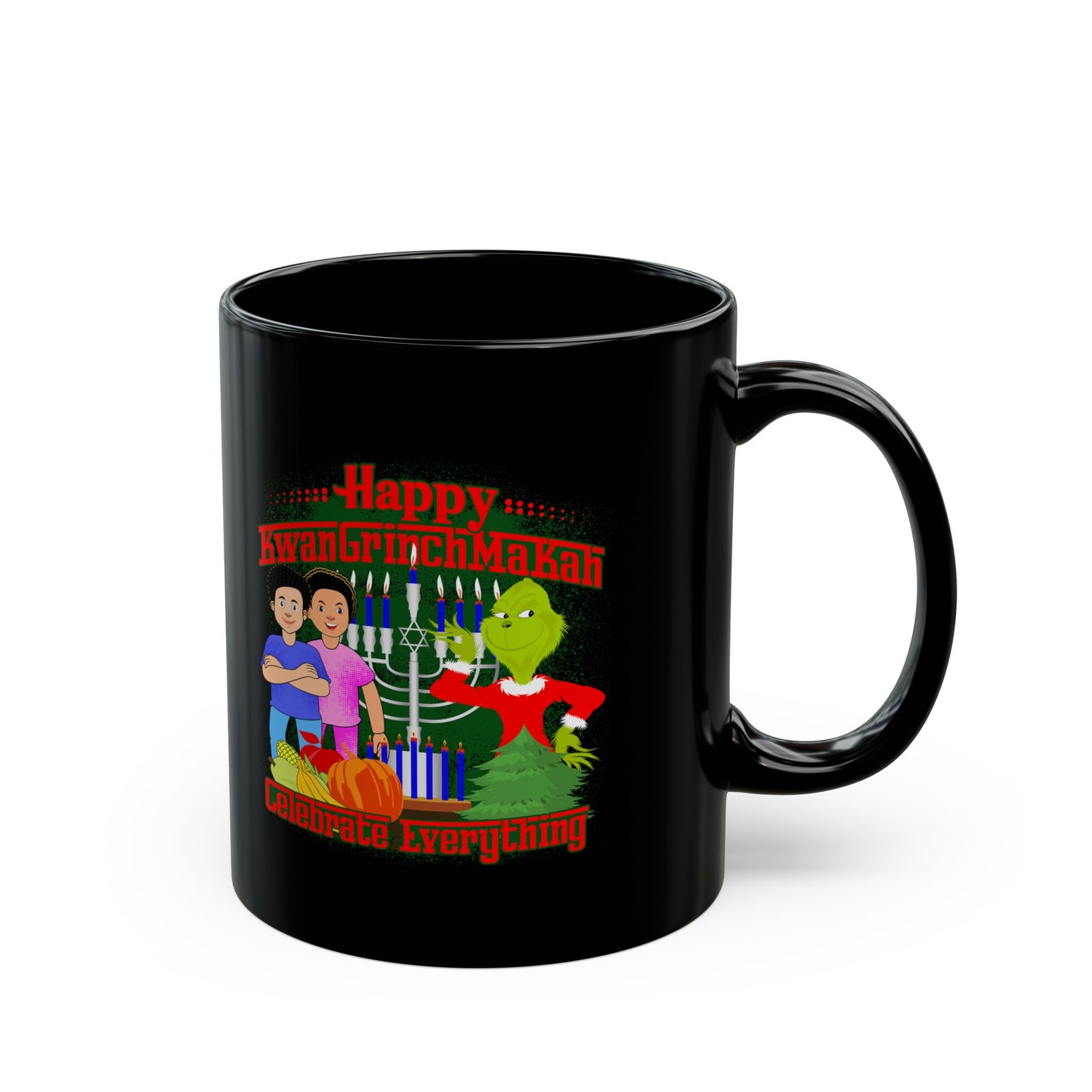 KwanGrinchMakah Black Mug