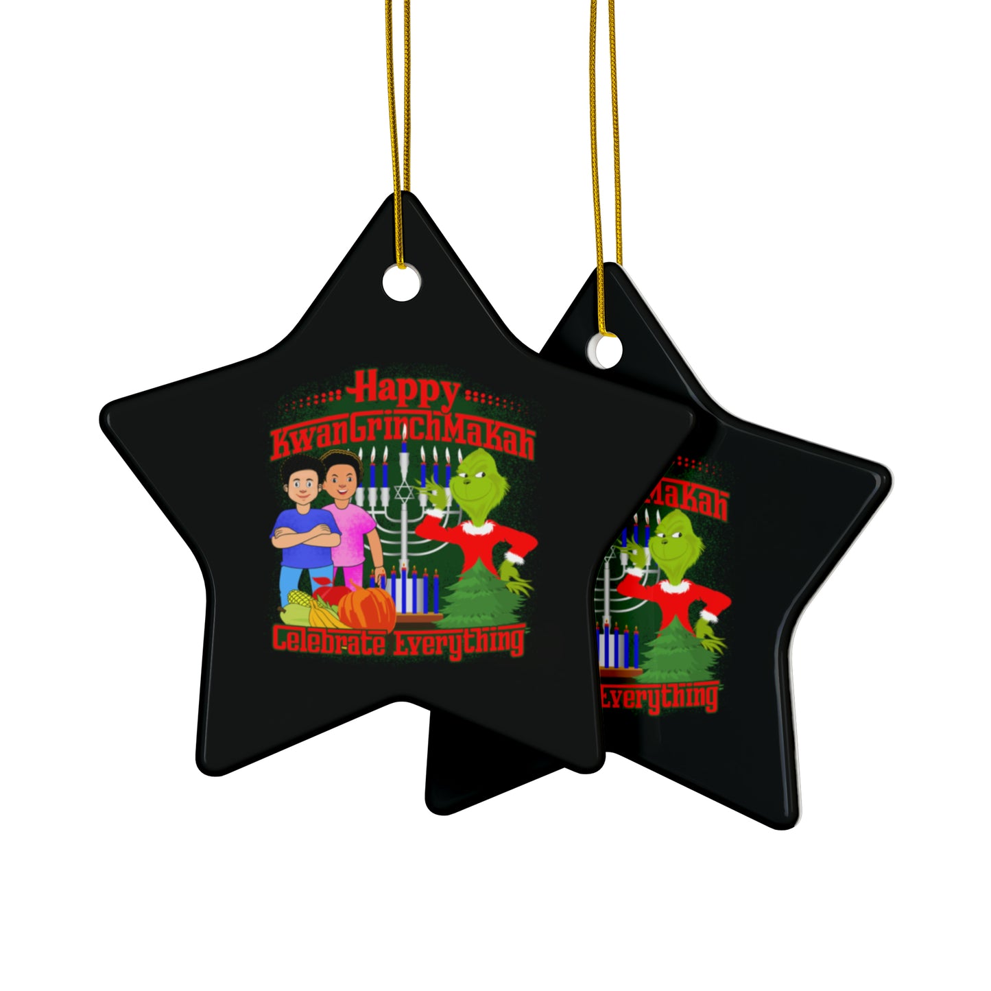 KwanGrinchMakah Ornaments (1pc, 3pcs, 5pcs, 10pcs)