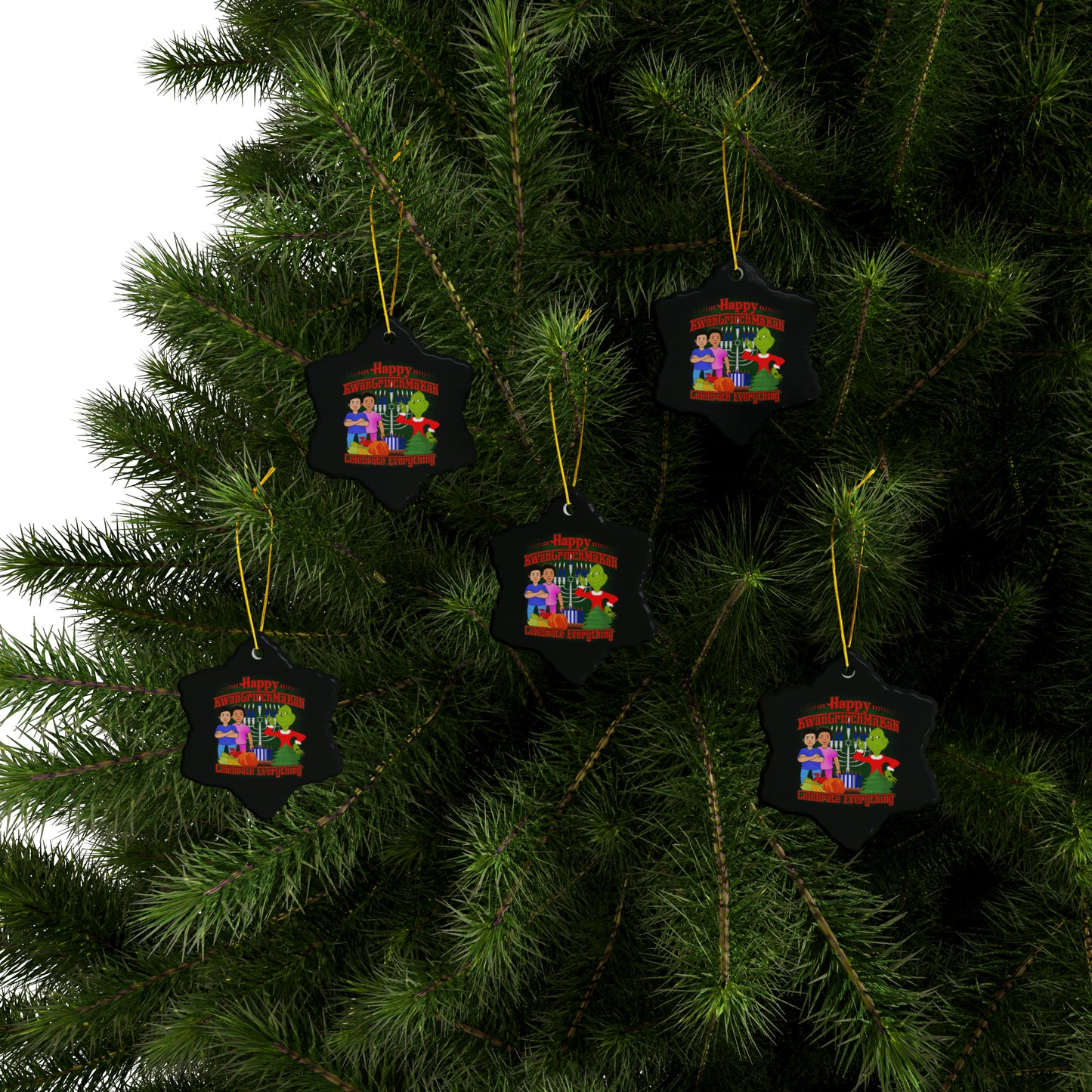 KwanGrinchMakah Ornaments (1pc, 3pcs, 5pcs, 10pcs)