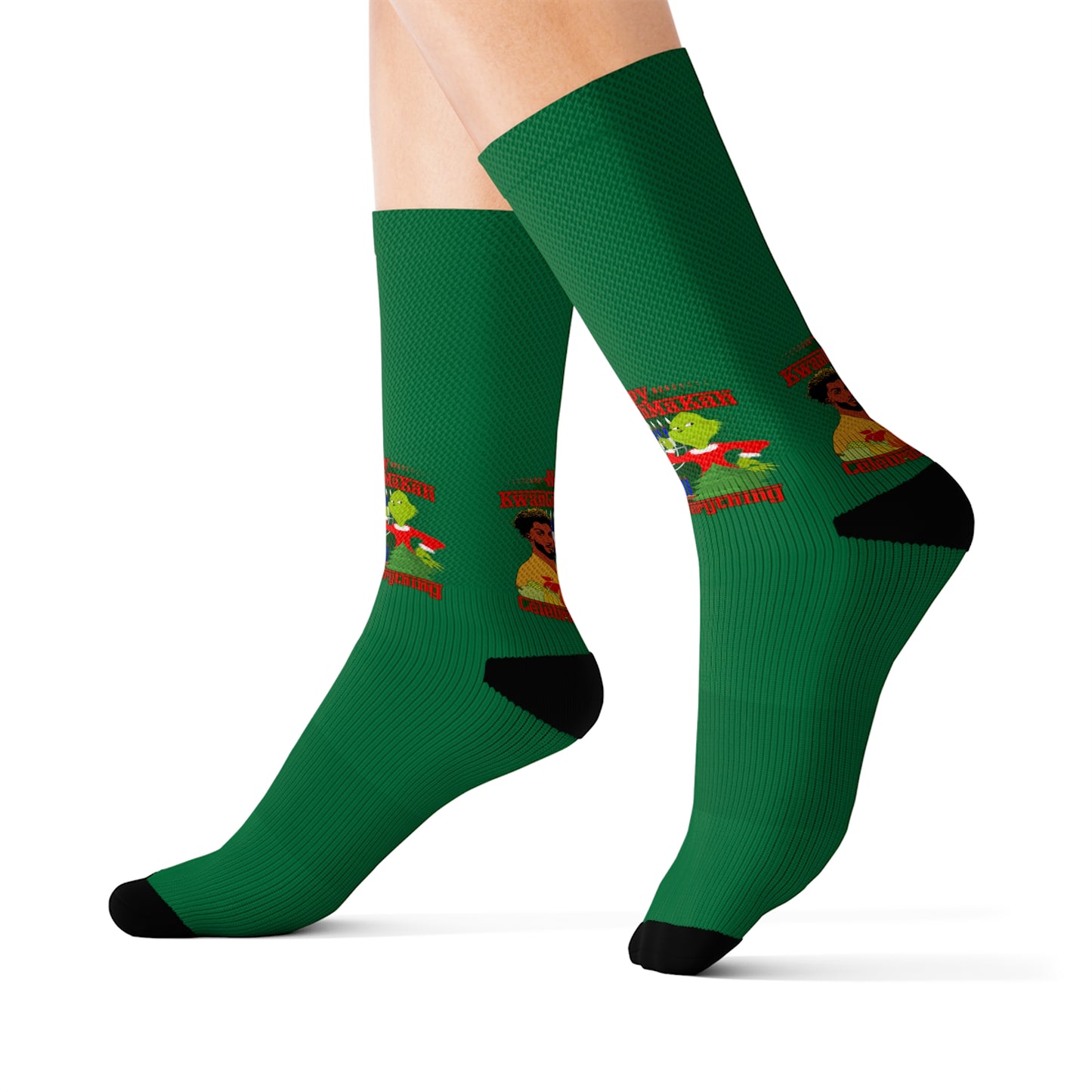 KwanGrinchMakah Sublimation Socks