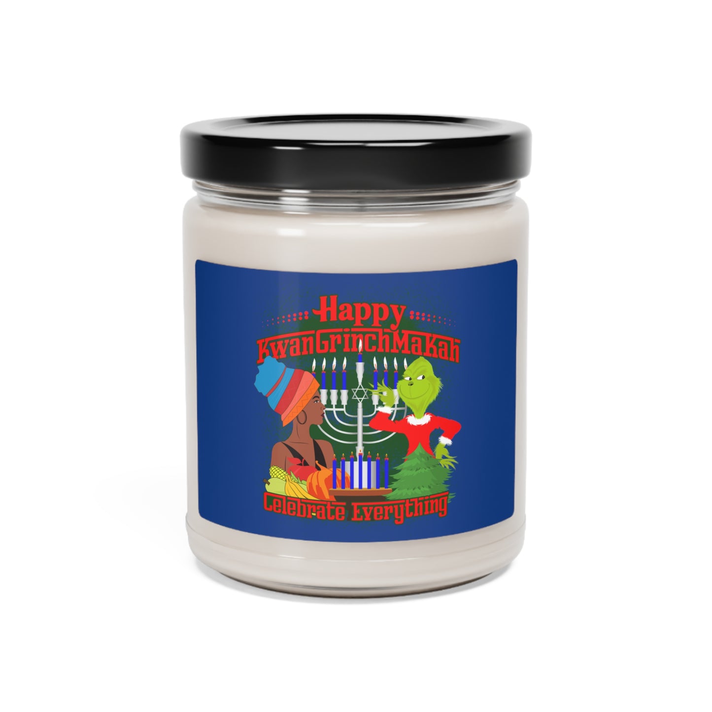 KwanGrinchMaKah Scented Soy Candle, 9oz