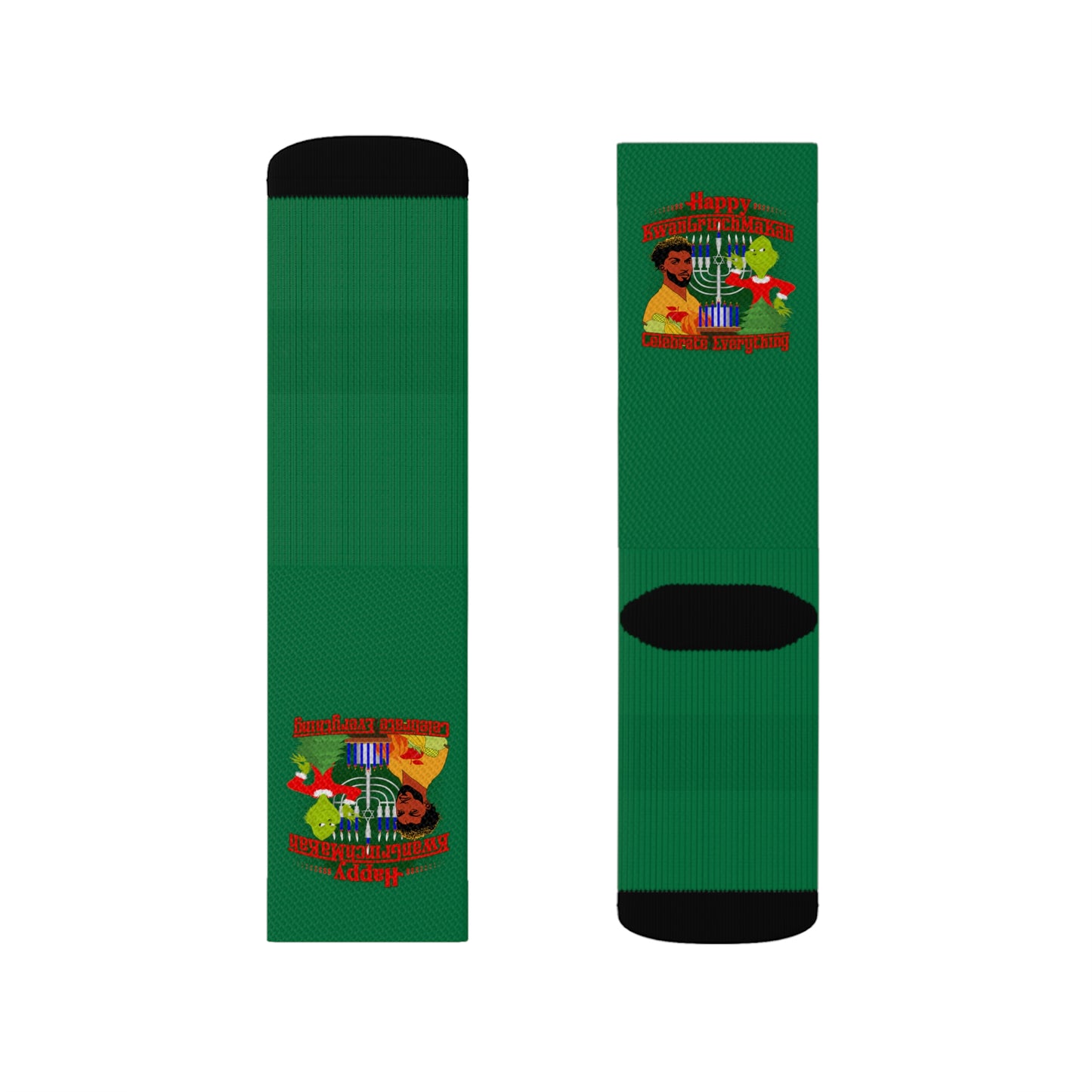 KwanGrinchMakah Sublimation Socks