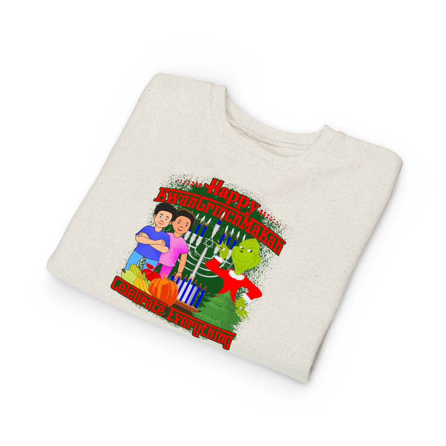 KwanGrinchMaKah Toddler Sweatshirt —  Kids Holiday Sweatshirt