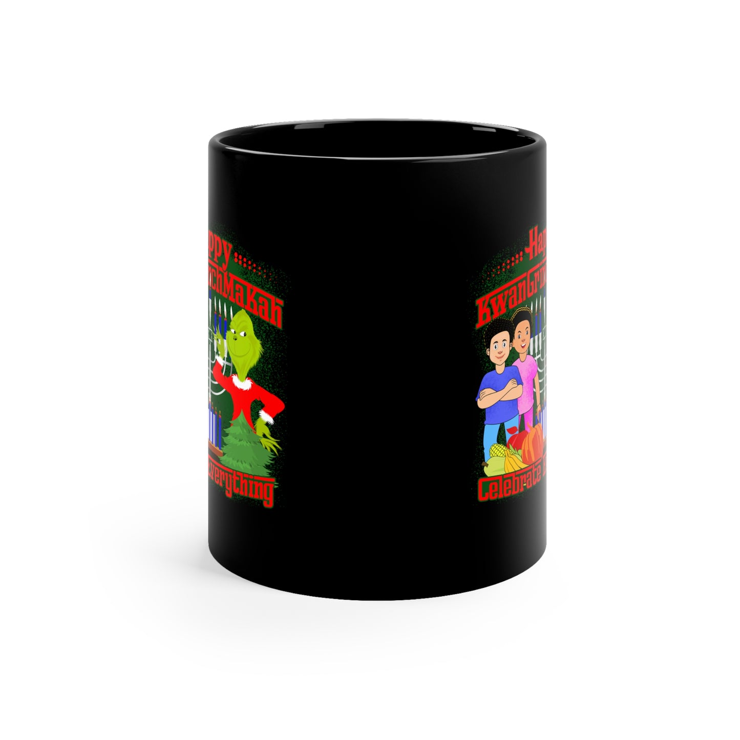 KwanGrinchMakah Black Mug