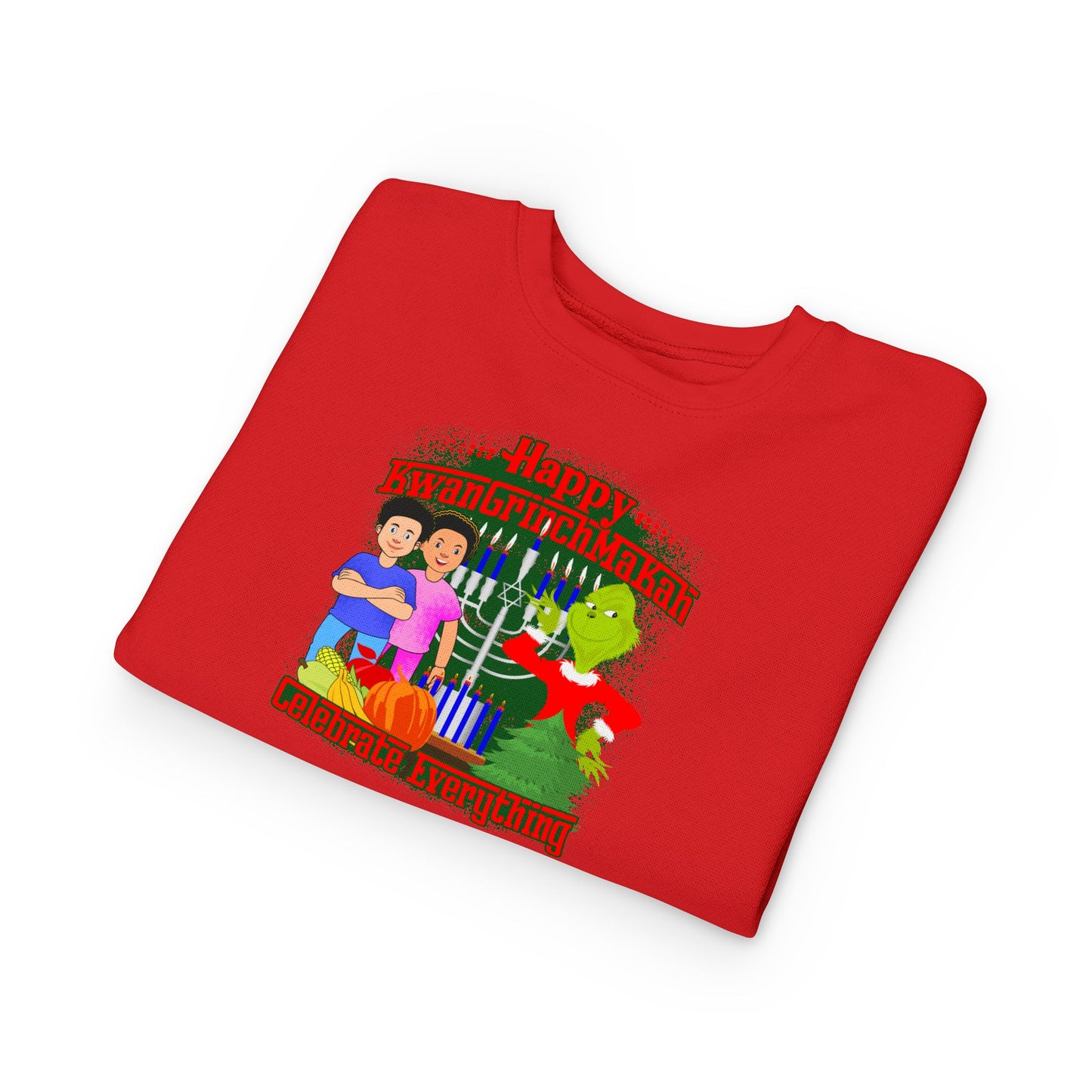 KwanGrinchMaKah Toddler Sweatshirt —  Kids Holiday Sweatshirt