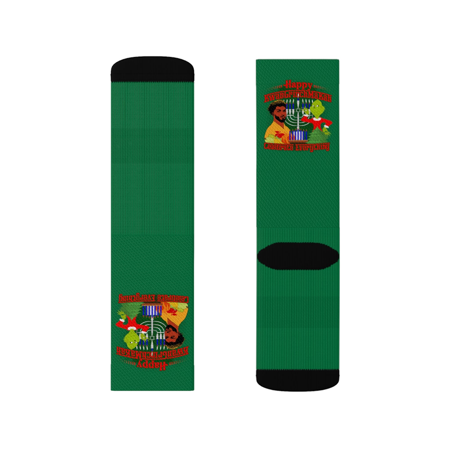 KwanGrinchMakah Sublimation Socks