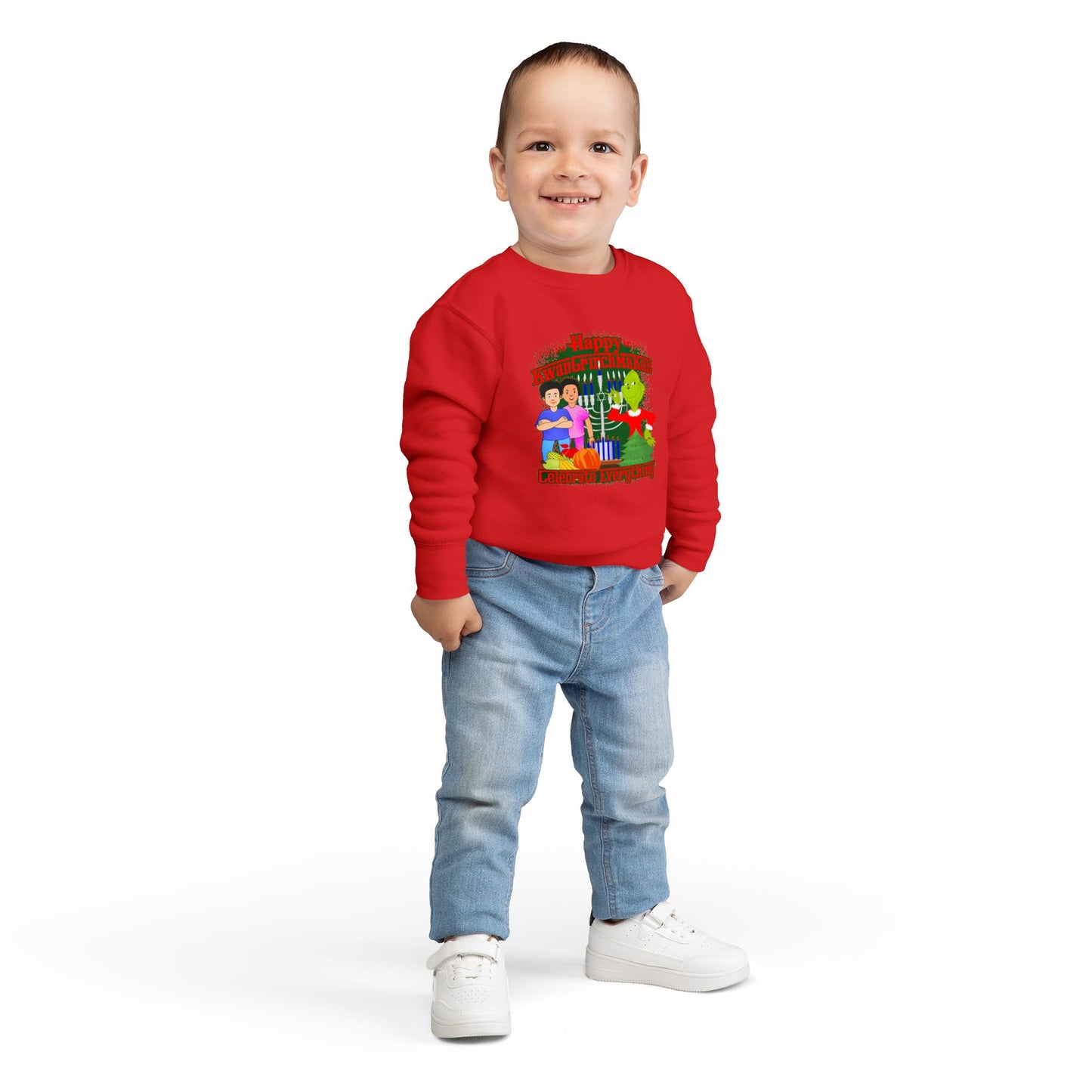 KwanGrinchMaKah Toddler Sweatshirt —  Kids Holiday Sweatshirt