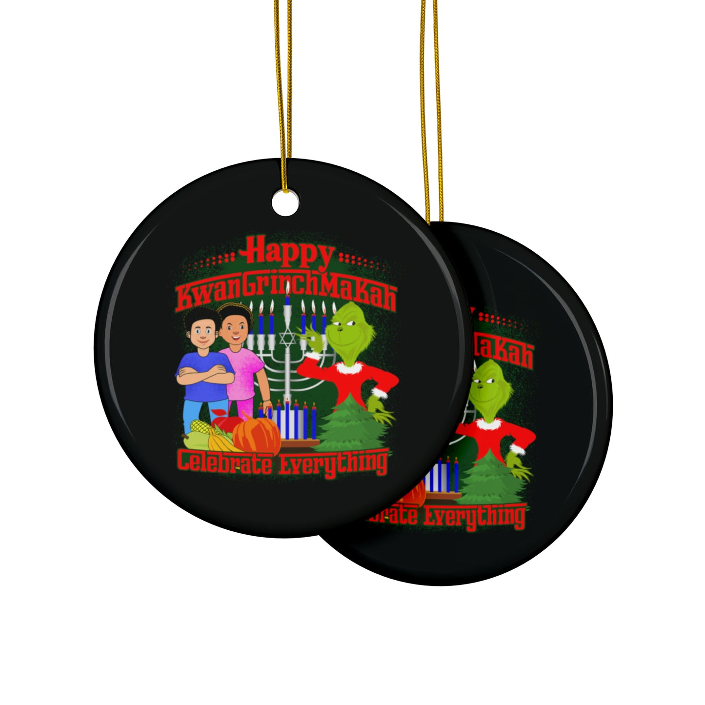 KwanGrinchMakah Ornaments (1pc, 3pcs, 5pcs, 10pcs)