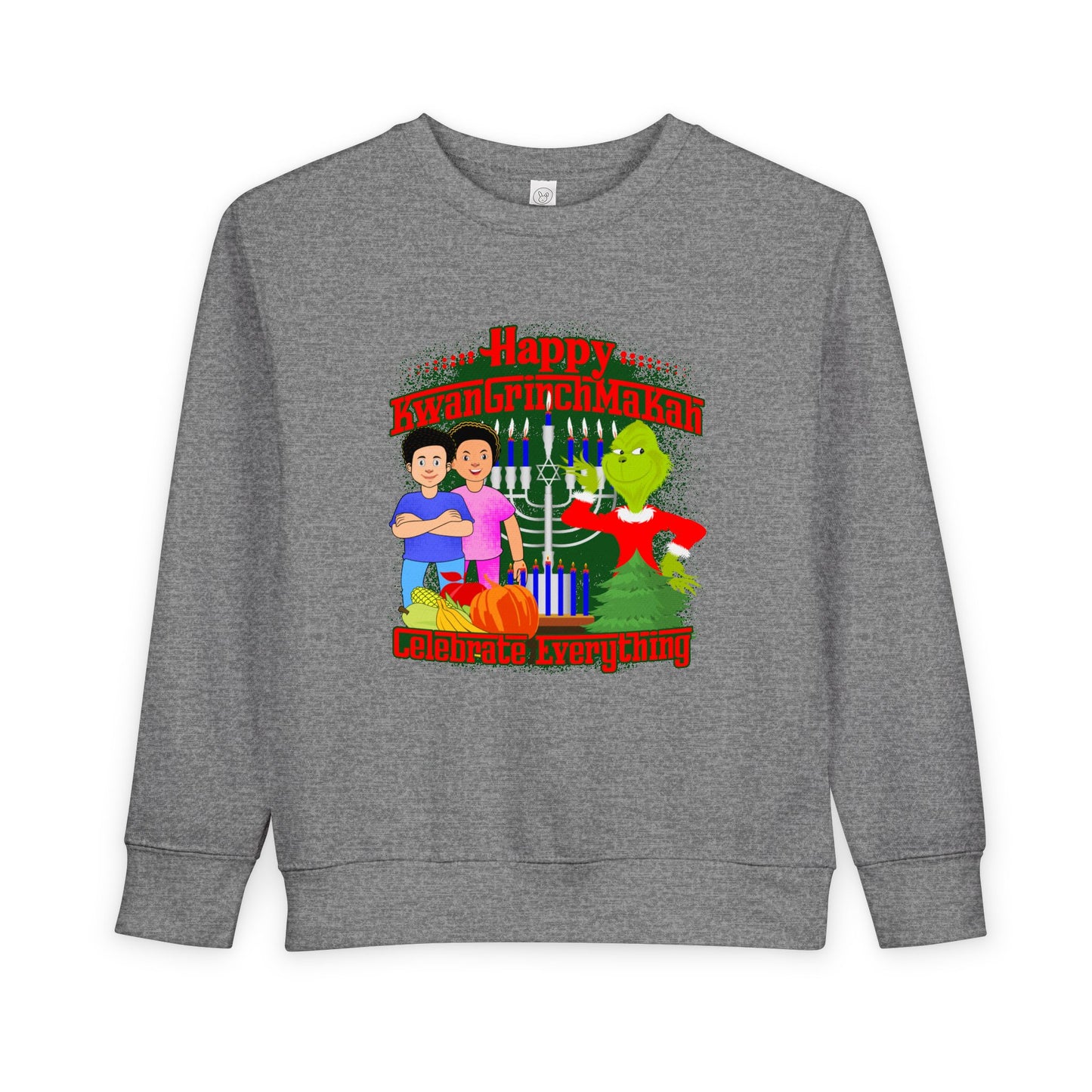 KwanGrinchMaKah Toddler Sweatshirt —  Kids Holiday Sweatshirt