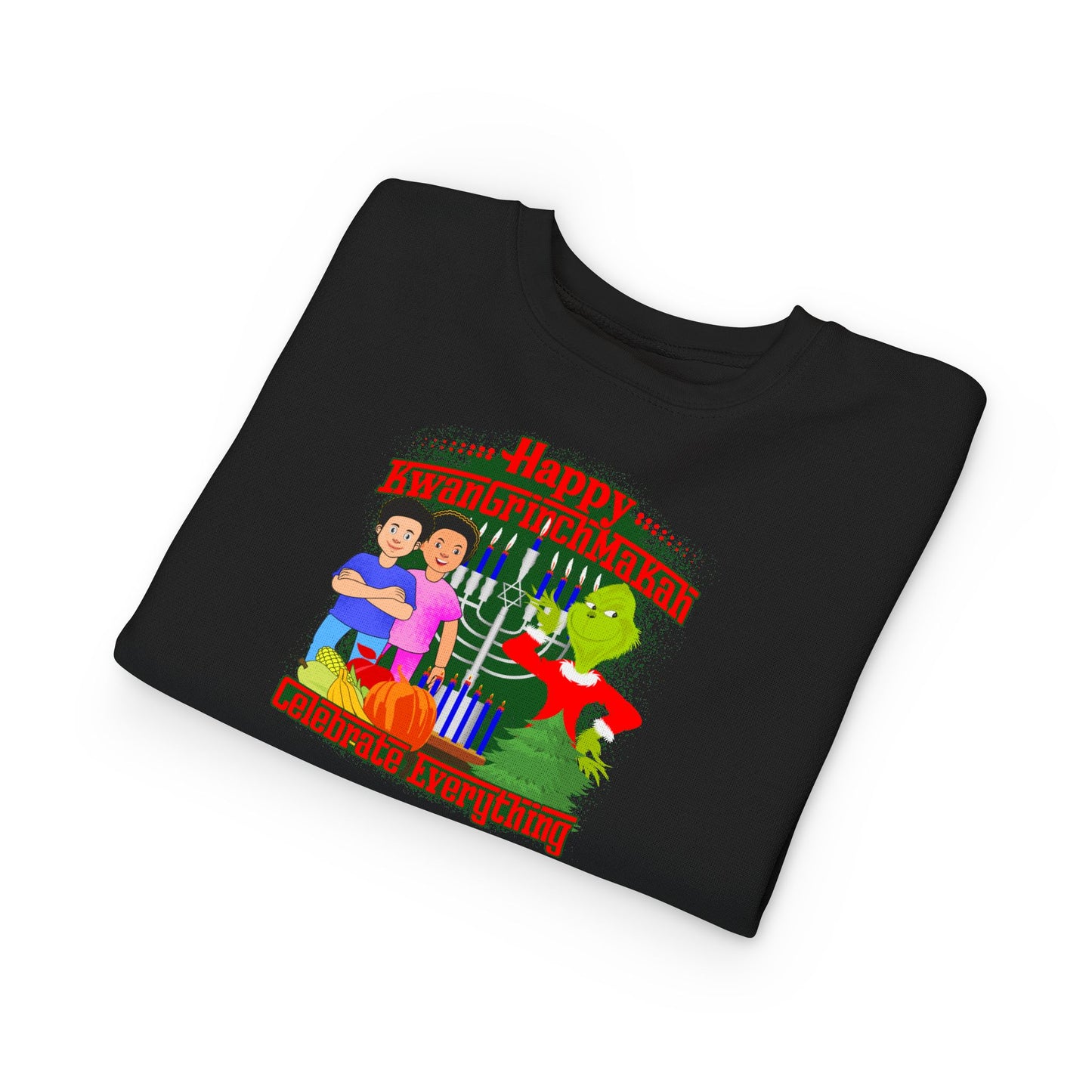 KwanGrinchMaKah Toddler Sweatshirt —  Kids Holiday Sweatshirt
