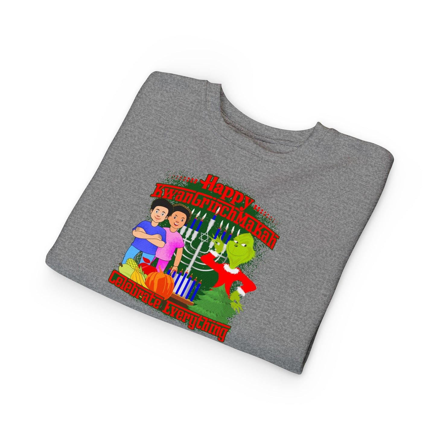 KwanGrinchMaKah Toddler Sweatshirt —  Kids Holiday Sweatshirt