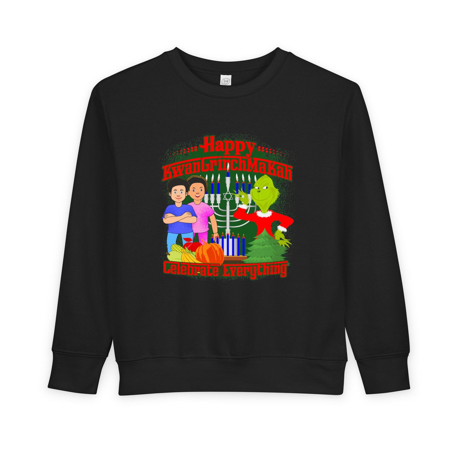 KwanGrinchMaKah Toddler Sweatshirt —  Kids Holiday Sweatshirt
