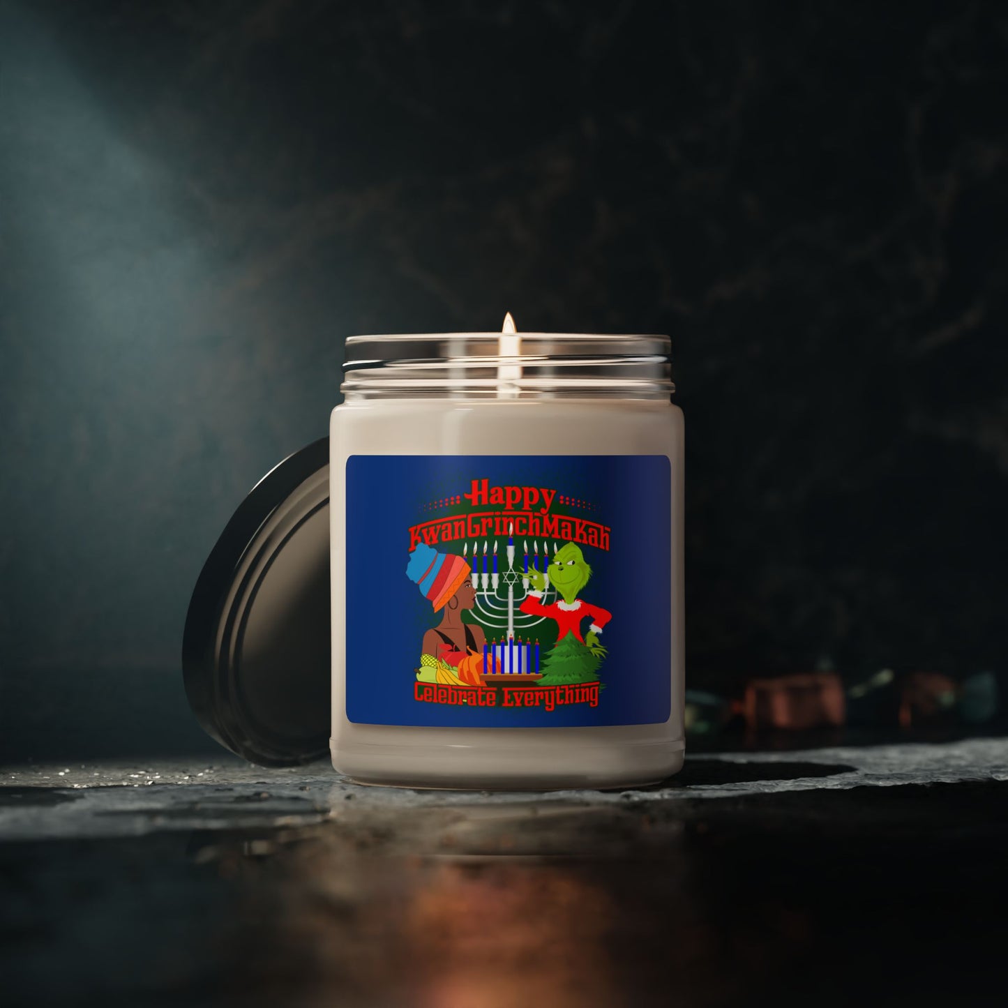 KwanGrinchMakah Scented Soy Candle, 9oz