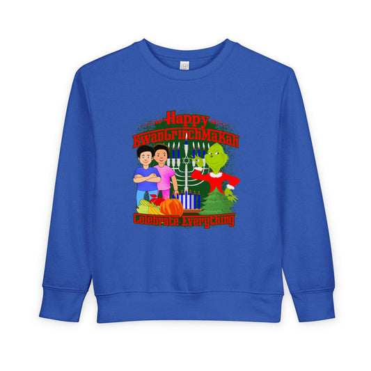 KwanGrinchMaKah Toddler Sweatshirt —  Kids Holiday Sweatshirt