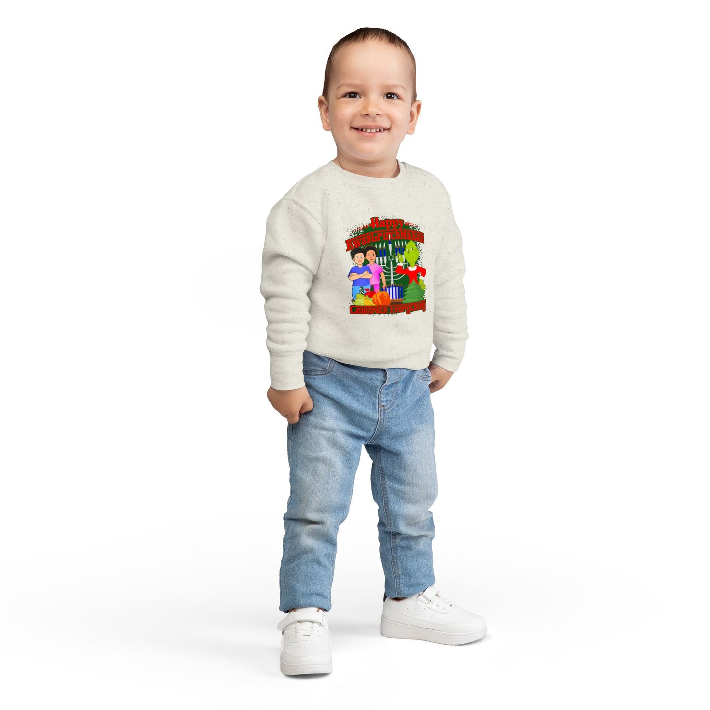 KwanGrinchMaKah Toddler Sweatshirt —  Kids Holiday Sweatshirt
