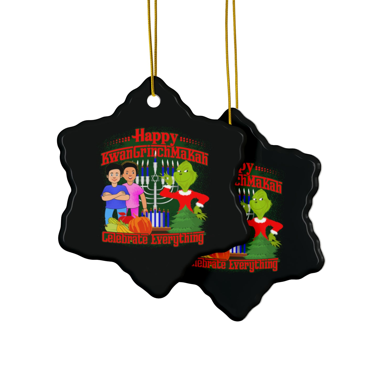 KwanGrinchMakah Ornaments (1pc, 3pcs, 5pcs, 10pcs)