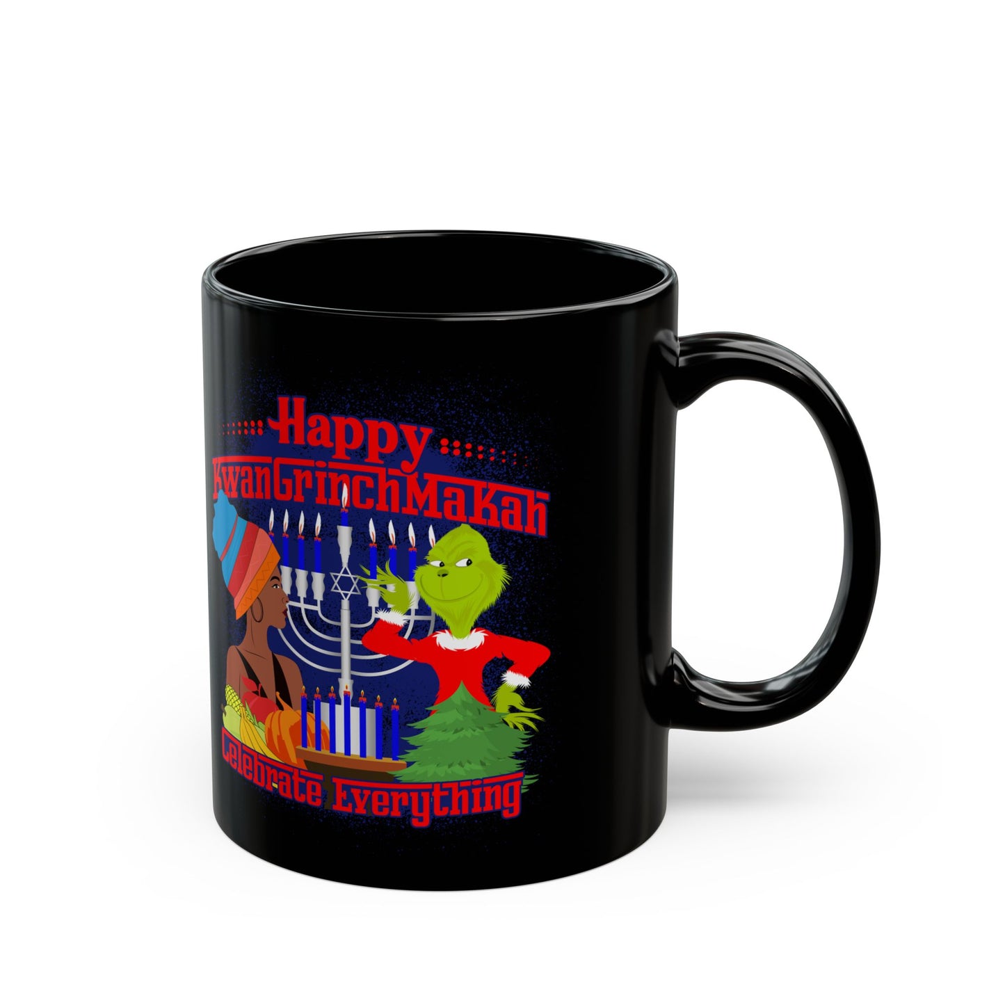 KwanGrinchMaKah 11oz Black Mug