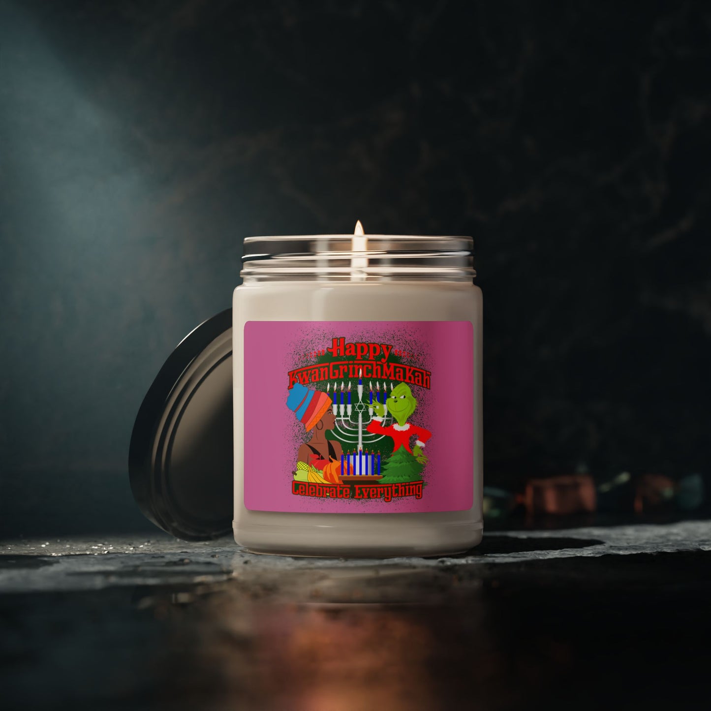 KwanGrinchMakah Scented Soy Candle, 9oz