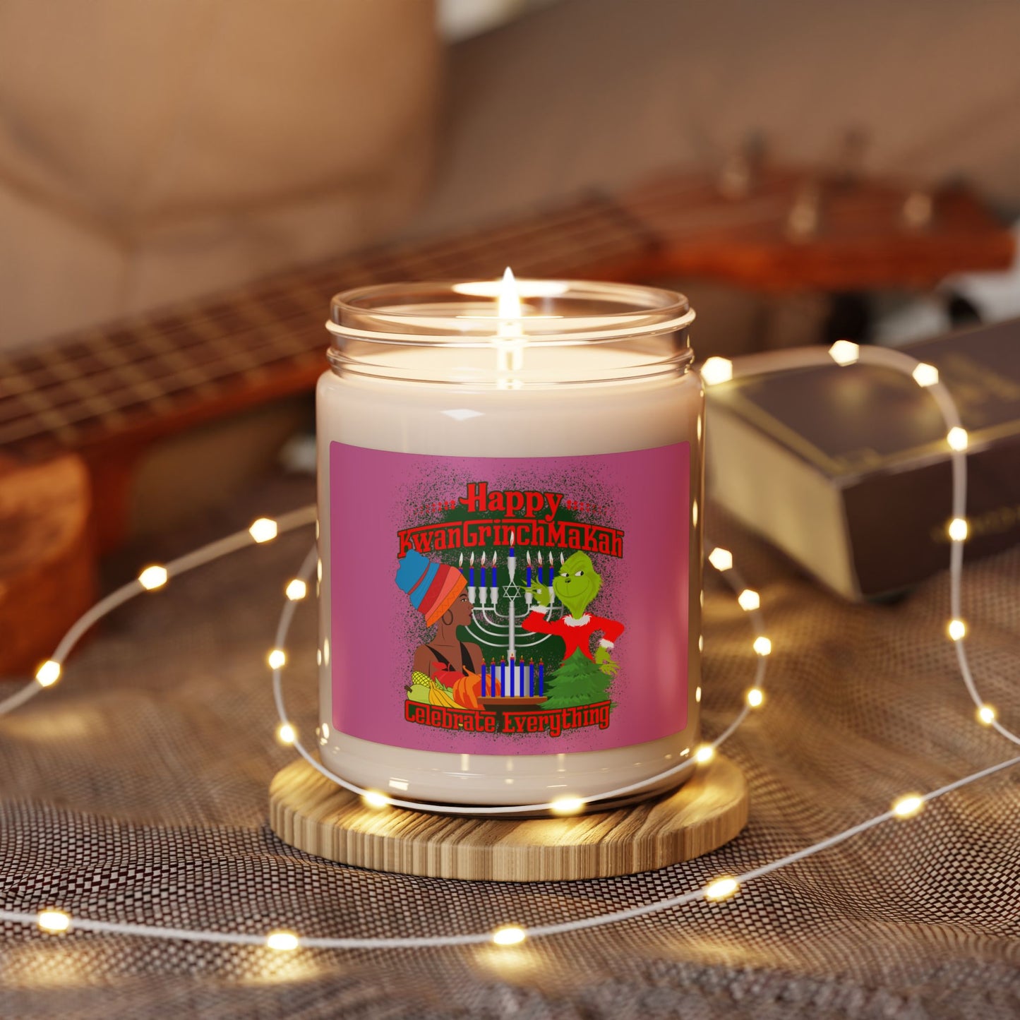 KwanGrinchMakah Scented Soy Candle, 9oz